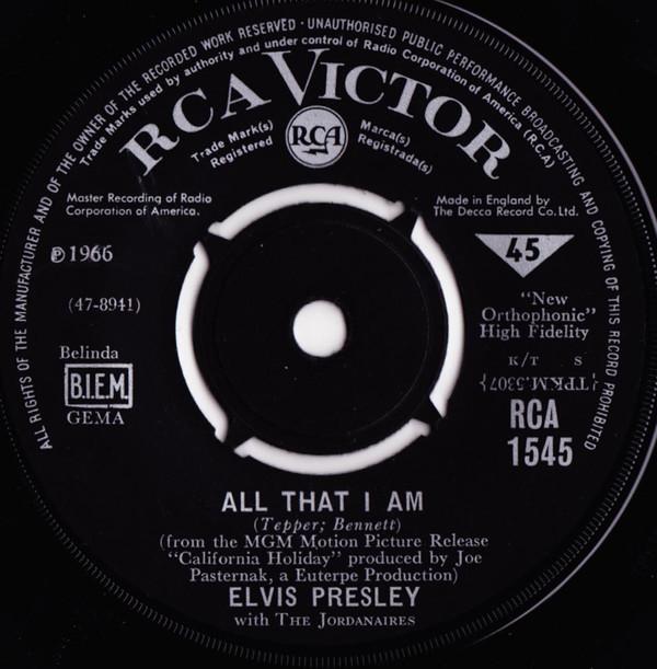 Elvis Presley, The Jordanaires - All That I Am