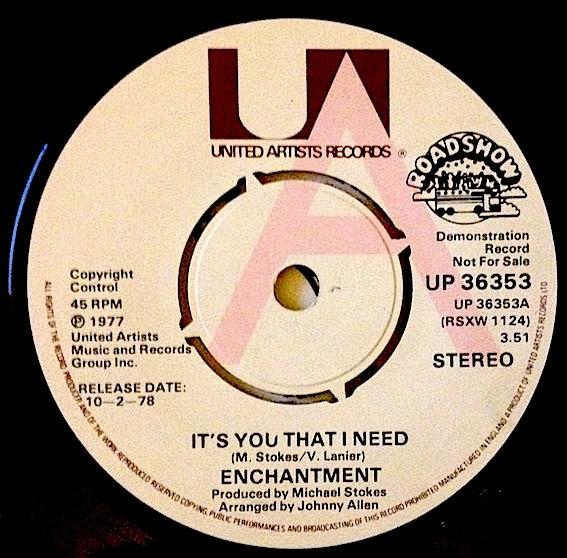 Enchantment - It's You That I Need / Sunny Shine Feeling