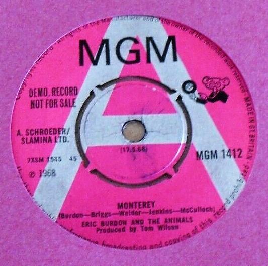 Eric Burdon & The Animals - Monterey / Anything