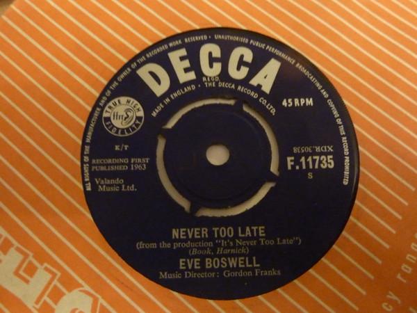 Eve Boswell - Never Too Late