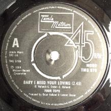 Four Tops - Baby I Need Your Loving / Yesterday's Dreams