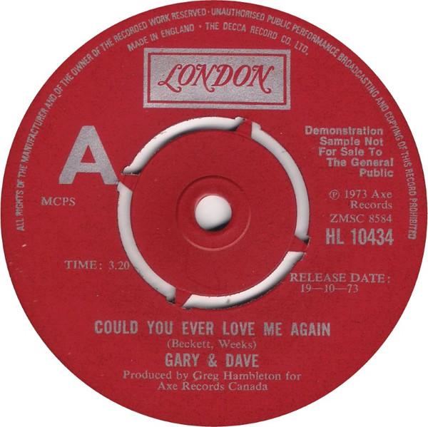 Gary & Dave - Could You Ever Love Me Again