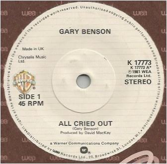 Gary Benson - All Cried Out