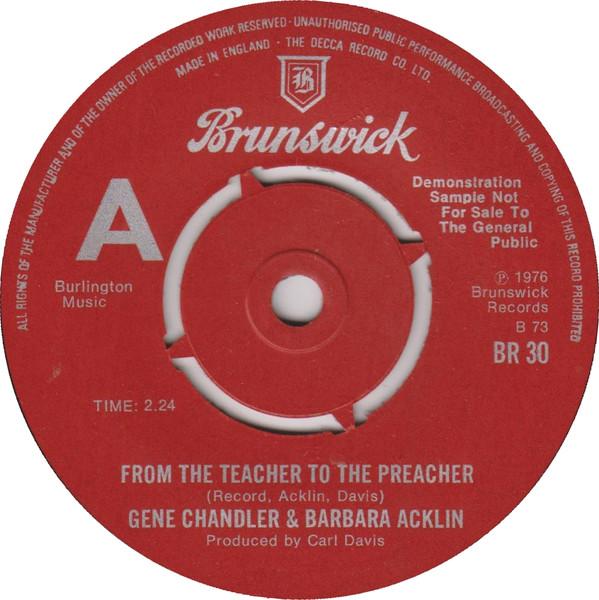Gene Chandler, Barbara Acklin - From The Teacher To The Preacher / Little Green Apples