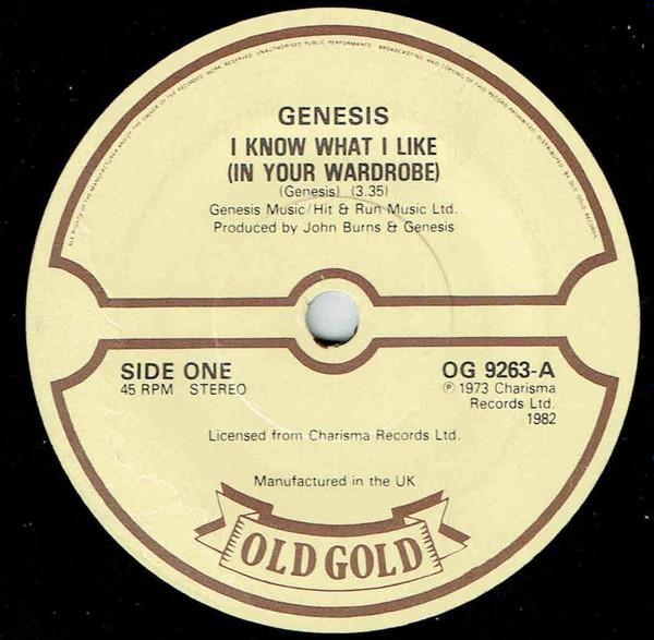 Genesis - I Know What I Like (In Your Wardrobe)