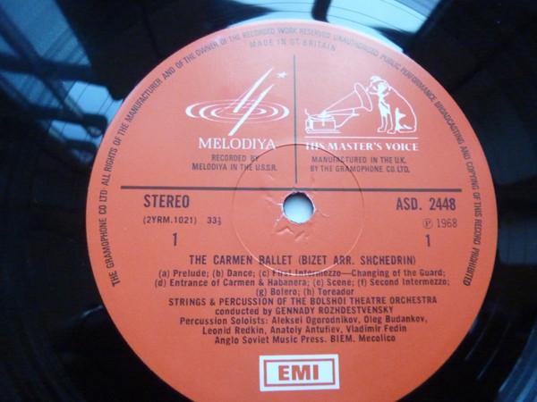 Gennadi Rozhdestvensky, Georges Bizet, Родион Щедрин, Percussion Of The Bolshoi Theatre Orchestra - The Carmen Ballet