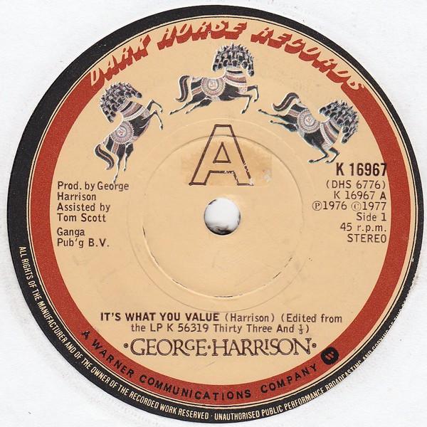 George Harrison - It's What You Value