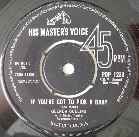 Glenda Collins - If You've Got To Pick A Baby