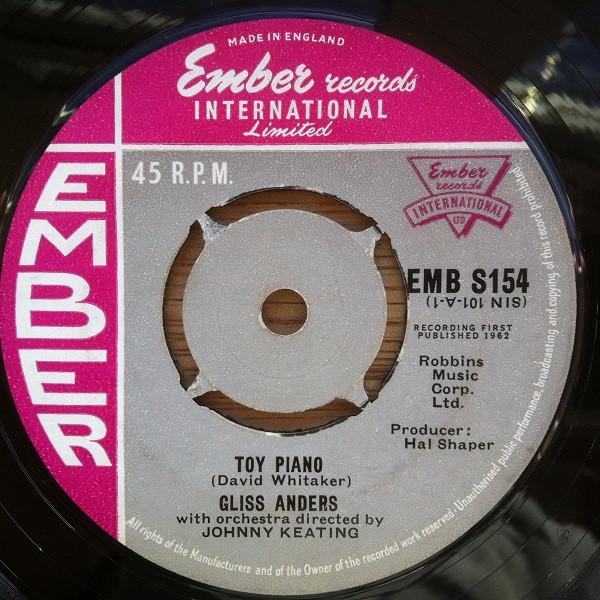 Gliss Anders - Toy Piano / Whistling Plowboy