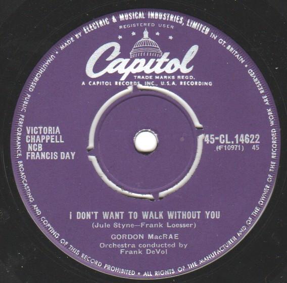 Gordon MacRae - I Don't Want To Walk Without You
