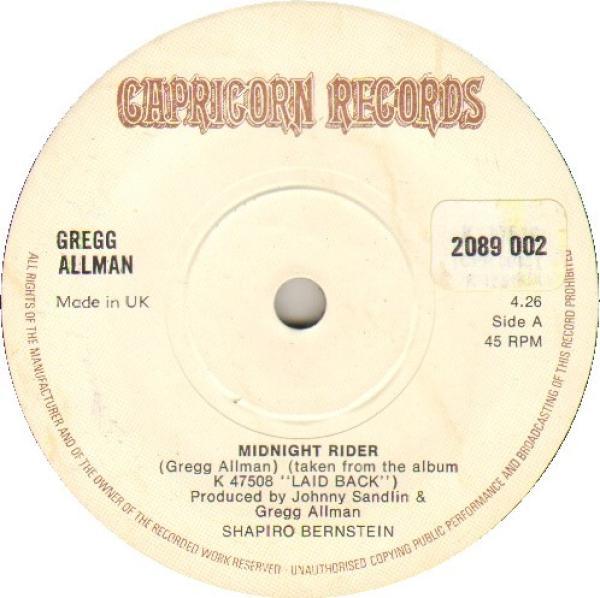 Gregg Allman - Midnight Rider