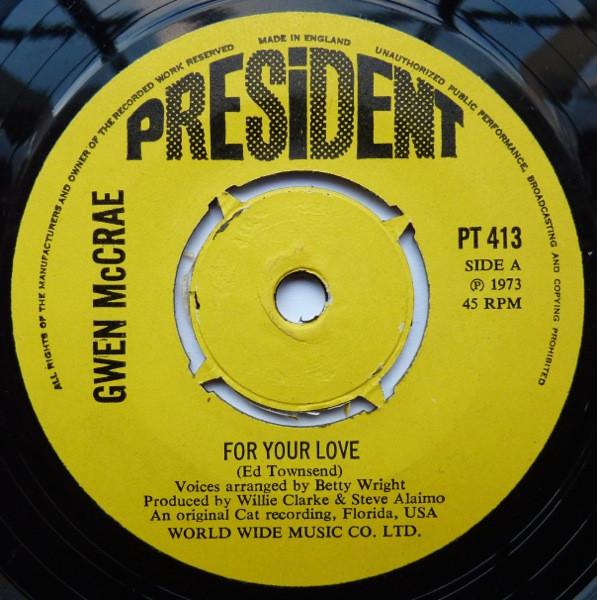 Gwen McCrae - For Your Love / Your Love