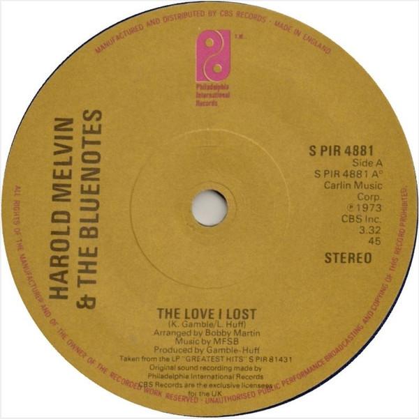 Harold Melvin And The Blue Notes - The Love I Lost / Bad Luck