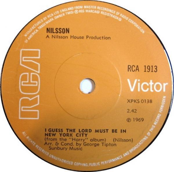 Harry Nilsson - I Guess The Lord Must Be In New York City