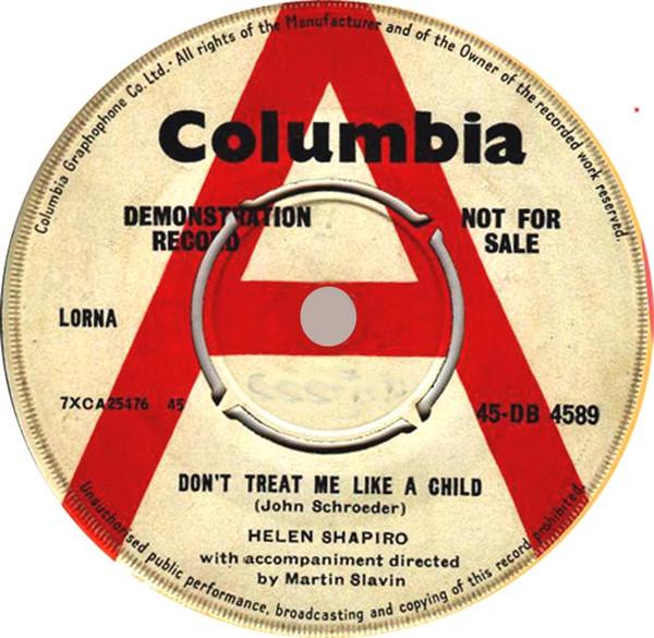 Helen Shapiro - Don't Treat Me Like A Child
