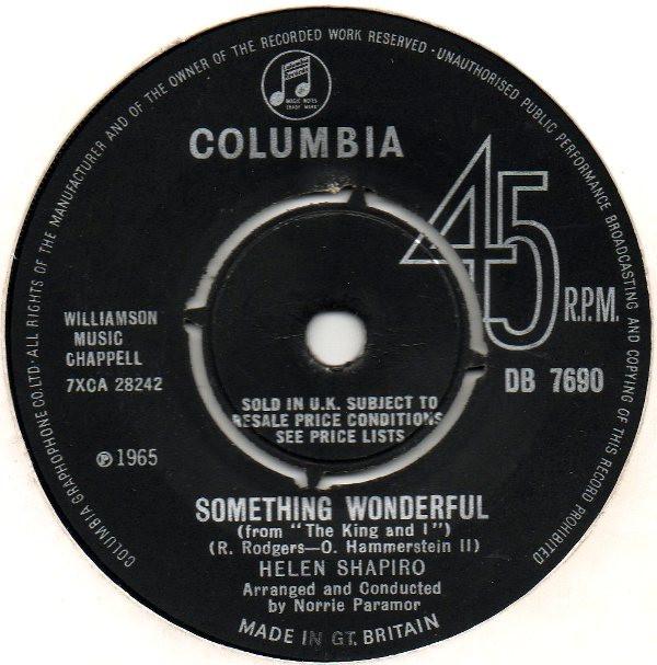 Helen Shapiro - Something Wonderful