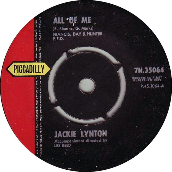Jackie Lynton - All Of Me