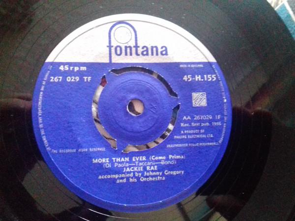 Jackie Rae, John Gregory And His Orchestra - More Than Ever (Come Prima)