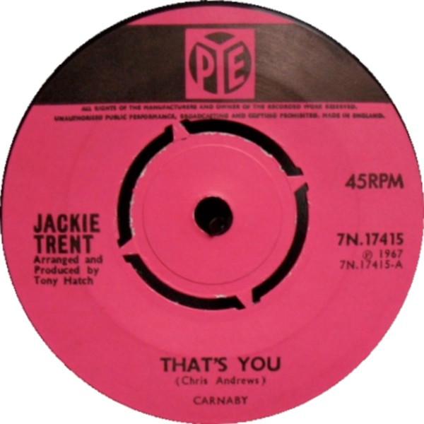 Jackie Trent - That's You