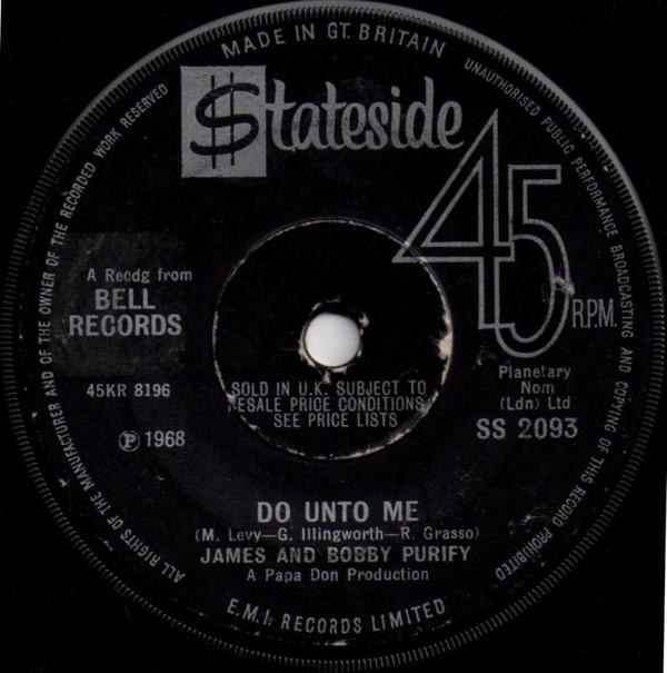James & Bobby Purify - Do Unto Me
