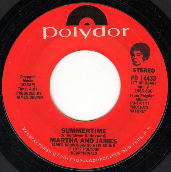 James Brown, Martha High - Summertime / Take Me Higher And Groove Me