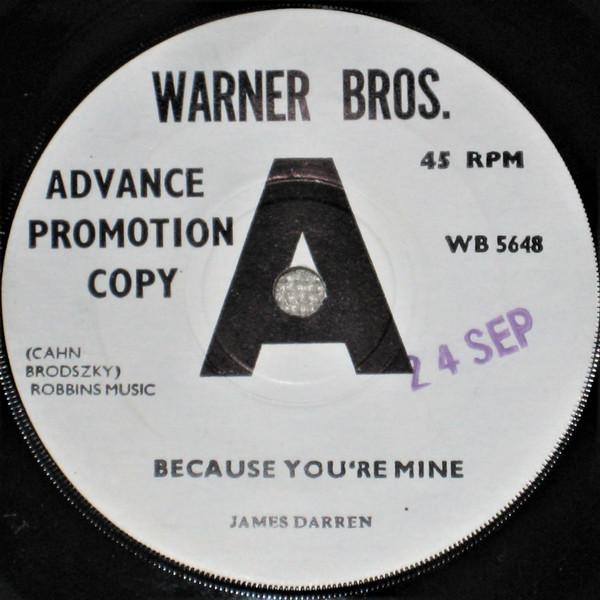 James Darren - Because You're Mine