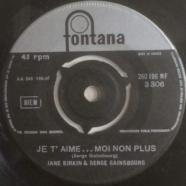 Jane Birkin, Serge Gainsbourg - Je T'Aime... Moi Non Plus