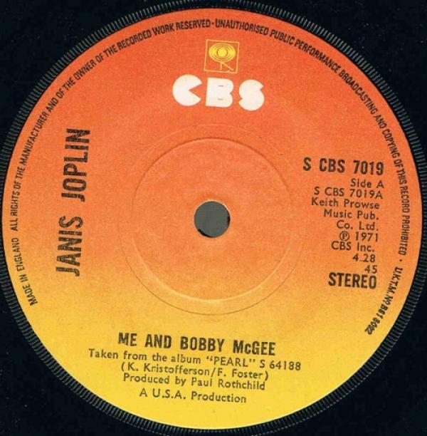 Janis Joplin - Me And Bobby McGee / Half Moon