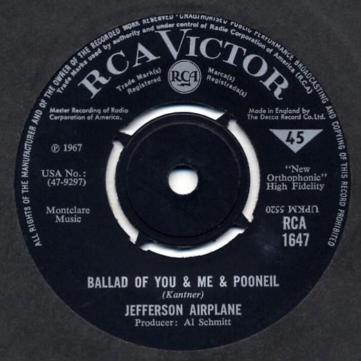 Jefferson Airplane - Ballad Of You & Me & Pooneil