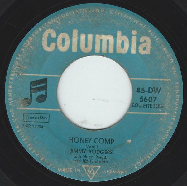Jimmie Rodgers (2), The Hugo Peretti Orchestra - Honey Comp