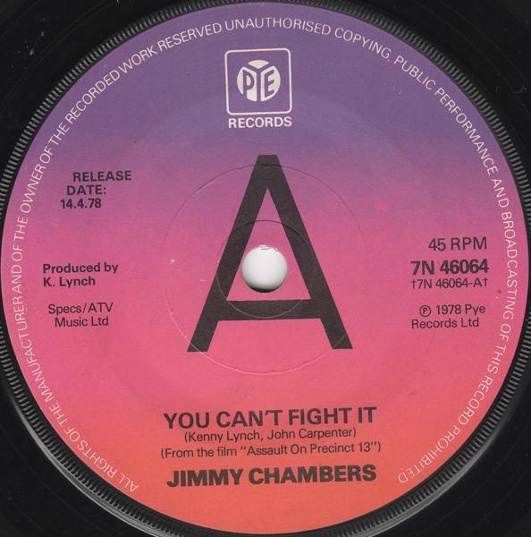 Jimmy Chambers, John Carpenter - You Can't Fight It / Julie's Dead