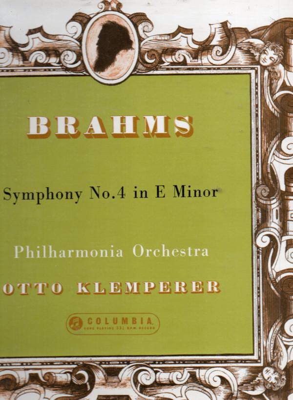 Johannes Brahms, Philharmonia Orchestra, Otto Klemperer - Symphony No.4 In E Minor