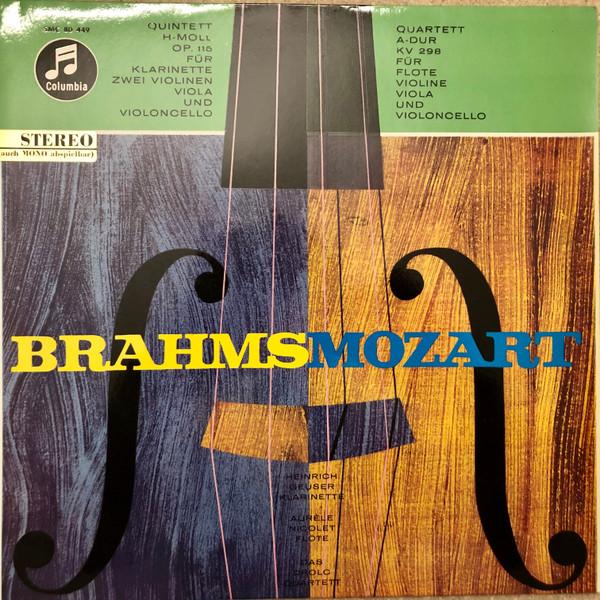 Johannes Brahms, Wolfgang Amadeus Mozart, Drolc-Quartett - Quintet In B Minor Op.115 For Clarinet And String Quartet - Quartet In A Major KVZ 298 For Flute, Violin, Viola And Violincello