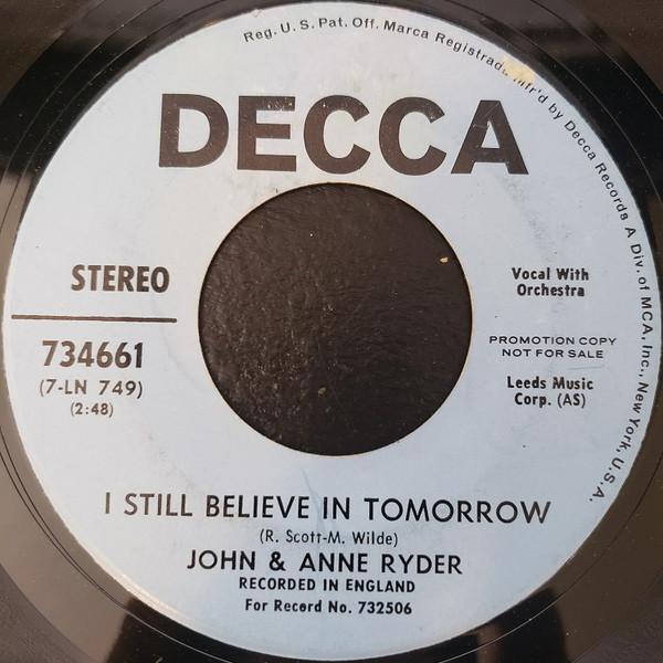 John & Anne Ryder - I Still Believe In Tomorrow