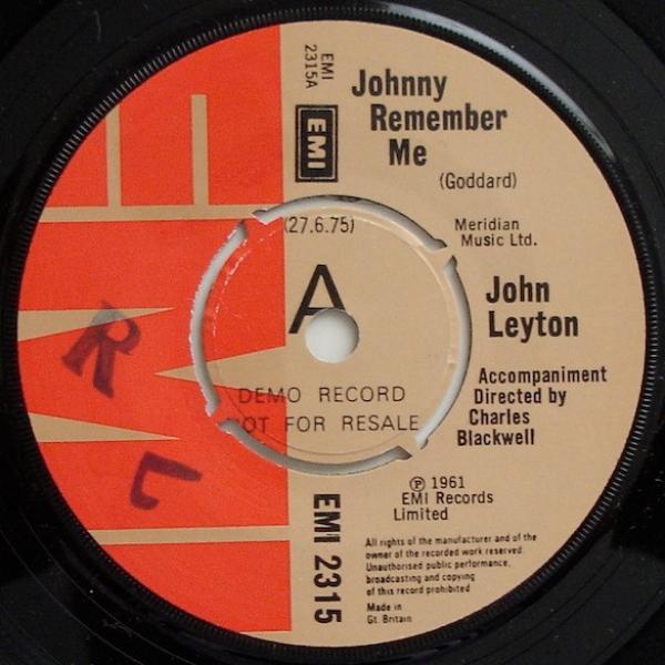 John Leyton - Johnny Remember Me