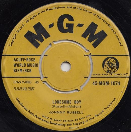 Johnny Russell (2) - Lonesome Boy / Baby Won't You Tell Me So