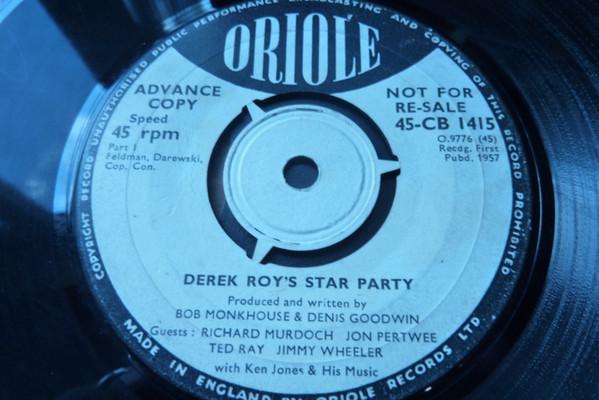 Jon Pertwee, Richard Murdoch, Derek Roy, Jimmy Wheeler, Ted Ray, Ken Jones And His Music - Derek Roy's Star Party