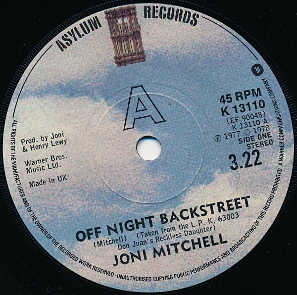 Joni Mitchell - Off Night Backstreet