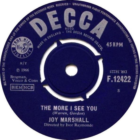 Joy Marshall - The More I See You