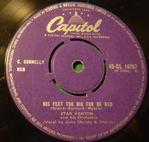 June Christy, Stan Kenton And His Orchestra - His Feet Too Big For De Bed