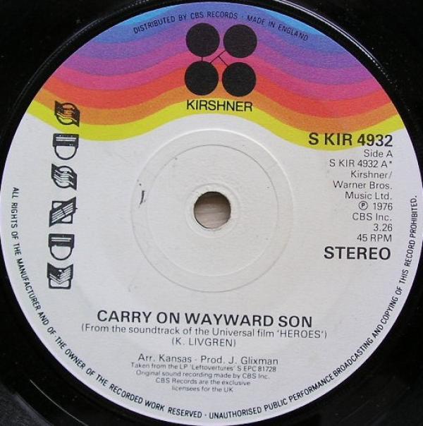 Kansas (2) - Carry On Wayward Son
