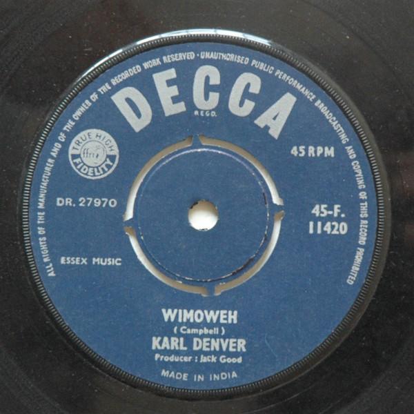 Karl Denver - Wimoweh
