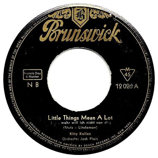 Kitty Kallen, The Four Aces - Little Things Mean A Lot / Three Coins In The Fountain