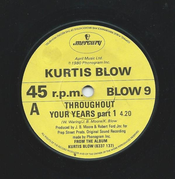 Kurtis Blow - Throughout Your Years (Part 1) / Christmas Rappin