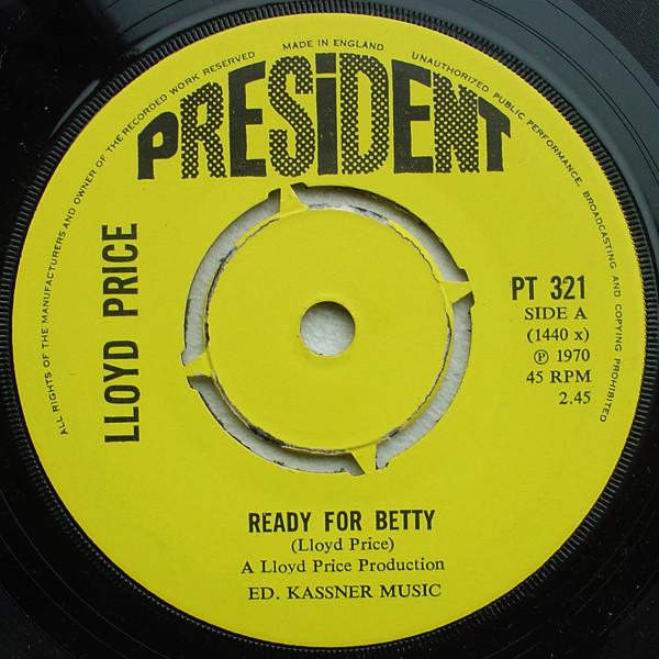 Lloyd Price - Ready For Betty / Beat In Trinidad