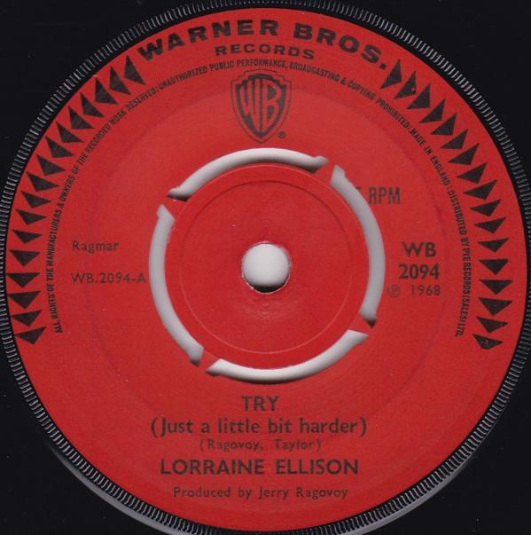 Lorraine Ellison - Try (Just A Little Bit Harder) / In My Tomorrow