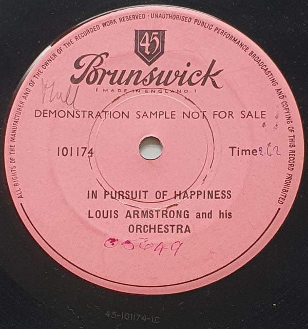 Louis Armstrong And His Orchestra - In Pursuit Of Happiness