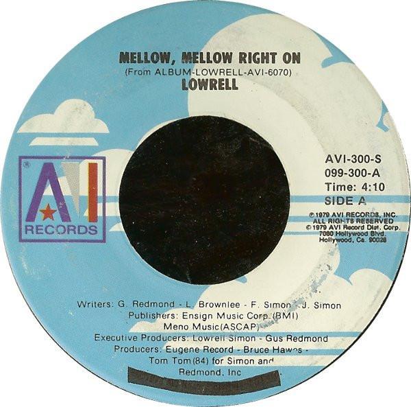 Lowrell Simon - Mellow, Mellow Right On / Overdose