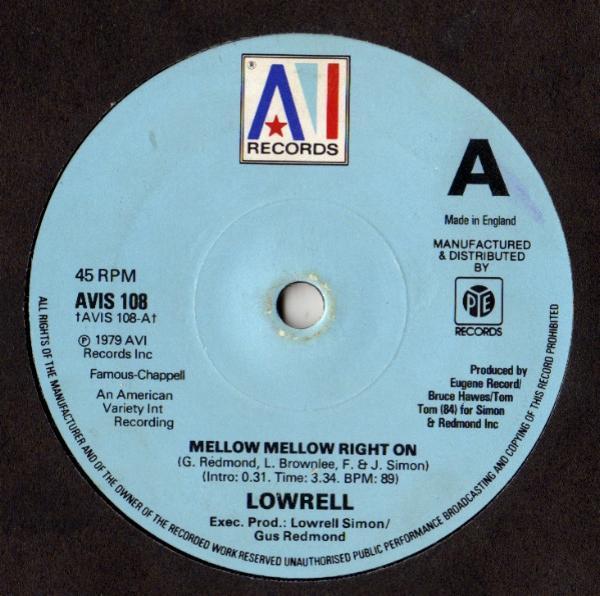 Lowrell Simon - Mellow Mellow Right On