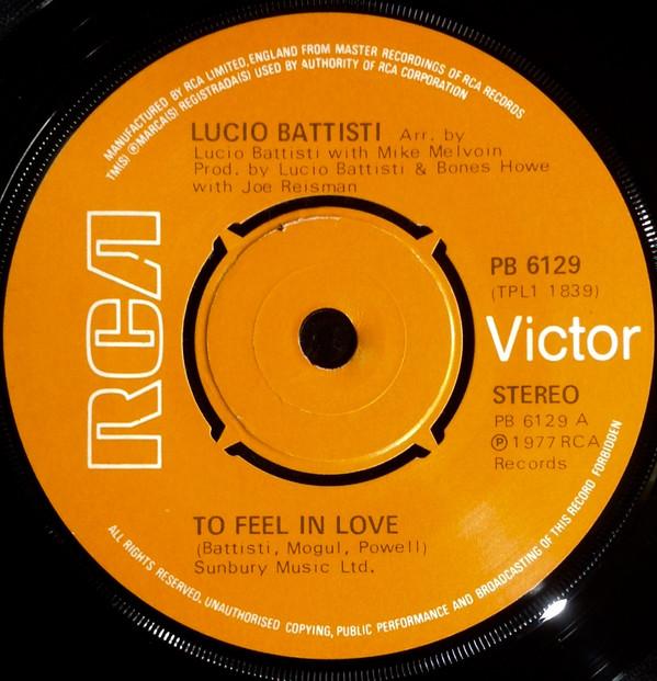 Lucio Battisti - To Feel In Love